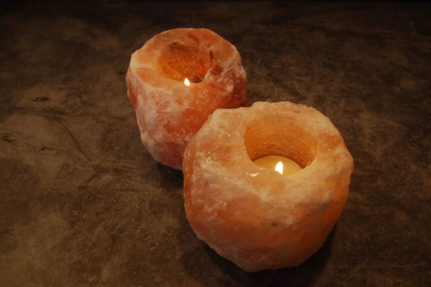 Salt Candle Holders
